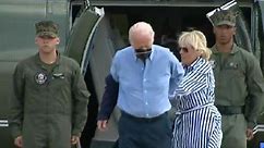 Biden Gets Trolled for Not Being Able to Wear Jacket on His Own; Sunglasses Fall Off During Kentucky Visit