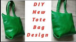 DIY Trendy Tote Bag Design. How To Sew Tote Bag. #diy #bagsewingtutorial #craft #erdstitches