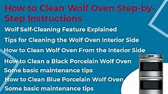 How To Clean Wolf Oven Step-by-Step Instructions