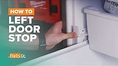 How to replace Left Freezer Drawer Stop part # WPW10485096 on your Whirlpool Refrigerator