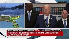 President Biden addresses the ongoing response from the federal government to Hurricane Idalia