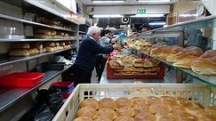 Master Bakers making 100's of bagels at World Famous 24 hour bakery: "Beigel Bake" Brick Lane London