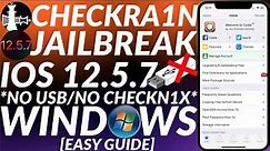 How to jailbreak iOS 12.5.7 with Checkra1n Windows | No USB/No Checkn1x | Jailbreak iPhone 6/5S