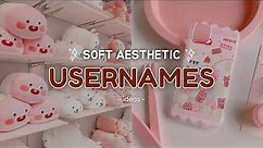 Soft Aesthetic Usernames 🍒