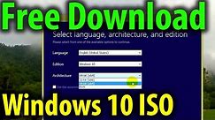 How to Download Windows 10 ISO for Free (32-bit or 64bit)