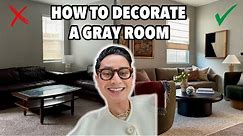 How To Decorate An All-Grey Living Room