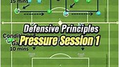 Full pressure football session - defensive principles of play. #footballsessions #soccersession #footballcoach | The Football Hub