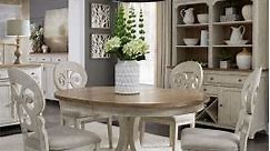 Liberty Furniture Farmhouse Reimagined Pedestal Dining Set in Antique White