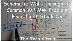 #32 - Whirlpool Microwave Light Won't Turn Off - Schematic Walkthrough