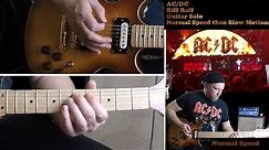 [HD] How to play AC/DC Riff Raff Solo Normal Speed and Slow Motion