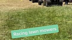 Racing lawn mowers are a thing! #racingmower #lawnmowerracing #mowinglawn #theturfguy