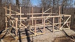 Mini Barn Build on a Mini Budget - part 2 - Framing