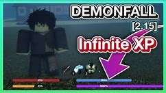 Roblox Demonfall Infinite XP Glitch/hack - level 50 in 10 minutes