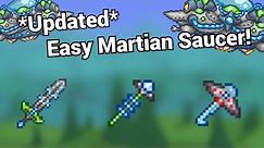 Two Easy Way of Defeating the Martian Saucer! Terraria 1.4.1 Master Mode Guide!