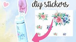 How to MAKE WATERPROOF STICKERS! Super Easy Make Your Own