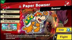 Super Smash Bros Ultimate - [Legend Spirit] Paper Bowser (Paper Mario: Sticker Star)