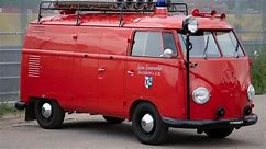 Rare VW fire truck up for auction - with hoses, water pump & vintage uniforms