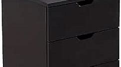 VICLLAX 3 Drawer Storage Unit File Cabinet, Under Desk Filing Cabinet on Wheels for Home Office (Black)…