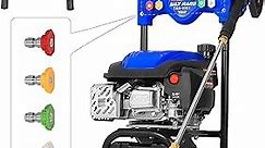 BILT HARD Gas Pressure Washer 3100 PSI 2.4 GPM, 5 Nozzle Tips 25ft Hose Power Washer with Soap Tank, High Pressure Washers Gas Powered, EPA & CARB Certified