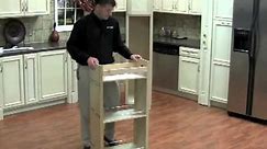 Installing the Rev-A-Shelf pullout wood pantry