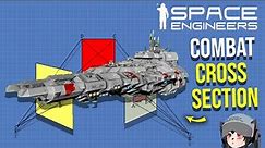 Design Better Combat Ship by Considering These, Space Engineers Combat Cross Section and Perspective