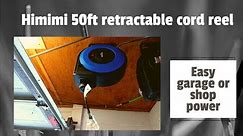 Himimi 50ft retractable cord reel makes getting shop and garage power easier