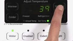 Adjusting Side-bySide Refrigerator Temp Controls - Actual Temp