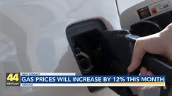 Gas prices will increase by 12% the month of April