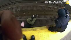 NYPD Officers Save Man's Life After Fall Onto Subway Tracks in Bronx, NY, USA