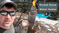 Off Grid Rocket Stove Water Heater Testing !