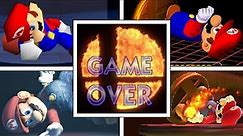 Evolution Of GAME OVER SCREENS In Super Smash Bros Series
