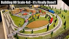 Building a 4x8 HO Train Layout Part 4 - It's Finally Complete!