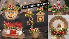 5 Diy Jute craft christmas decorations ideas at home 2023-2024 🎄☃️🎄