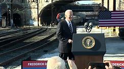 #LIVE Biden highlights rail tunnel project in Baltimore