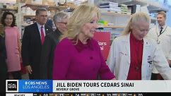 First Lady Jill Biden tours Cedars Sinai hospital