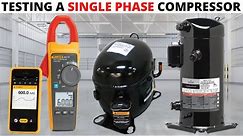 HVAC: How To Test a Single Phase Compressor & Check For Any Grounds (Insulation Resistance) Ohm Test