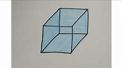 how to draw a cube easy for kids