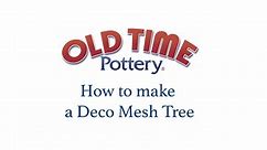 How to Make a Deco Mesh Christmas Tree