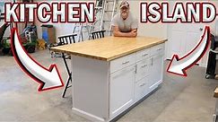 Simple DIY Kitchen Island Build - Detailed Video