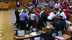 Brawl Breaks Out in South African Parliament