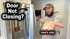 Refrigerator Door Not Staying Closed? How to Replace Stopper | Door Stop Latch