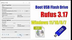 Boot USB Flash Drive with Rufus 3.17 | Windows 7/8/8.1/10/11