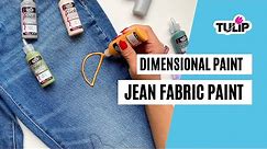 How To Paint Jeans with Dimensional Paint