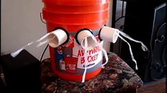How To Make A 5 Gallon Bucket Air Conditioner Without Glue Or Tape - Homemade Air Conditioner