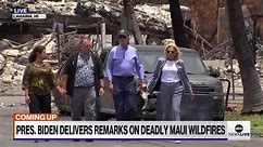 Biden visits Hawaii after devastating wildfires