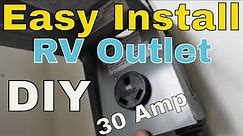 How to install a 30amp RV Plug Outlet #30amp RV outlet plug with a Subpanel