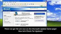 How To Get Updates From The Microsoft Update Website In Windows XP In 2023!