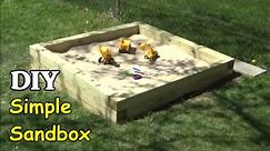 How to Build a Simple Sandbox - DIY