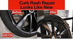 How To Fix Curb Damage On TESLA Rims
