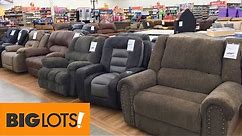 BIG LOTS ARMCHAIRS RECLINERS CHAIRS FURNITURE SHOP WITH ME SHOPPING STORE WALKTHROUGH 4K